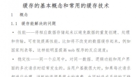 缓存的基本概念和常用的缓存技术 PDF在线免费阅读